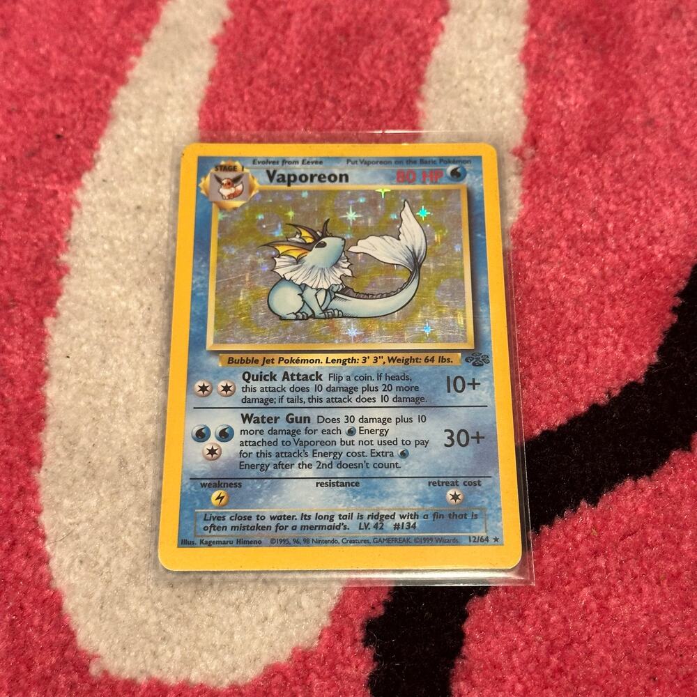 Vaporeon 12 – Pokémon TCG Jungle – As Pictured